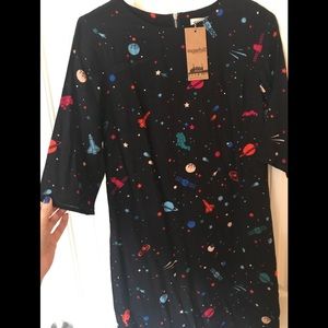 ModCloth new with tags space printed dress!